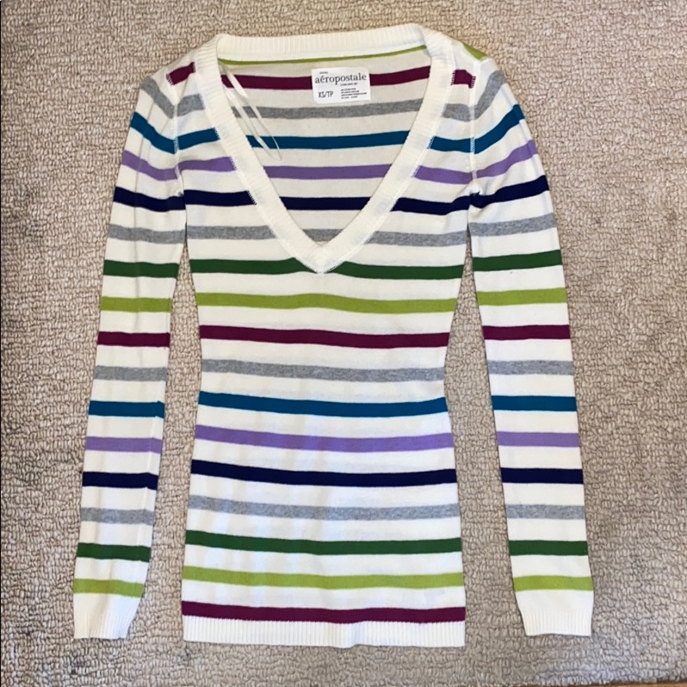 XS Aeropostale Striped Sweater